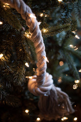 rope lights on christmas tree