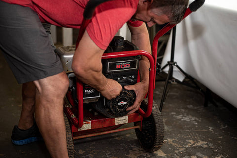 reassembling mower after replacing small engine pull cord