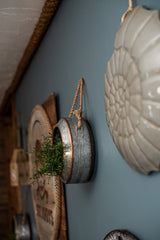 hanging rope decor on wall