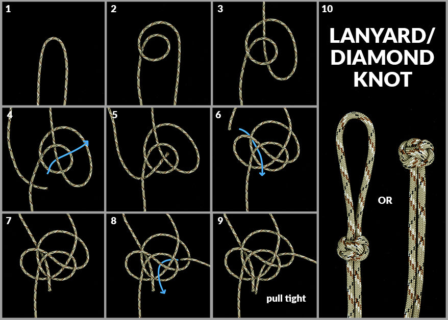 Diamond Knot Lanyard Knot How To