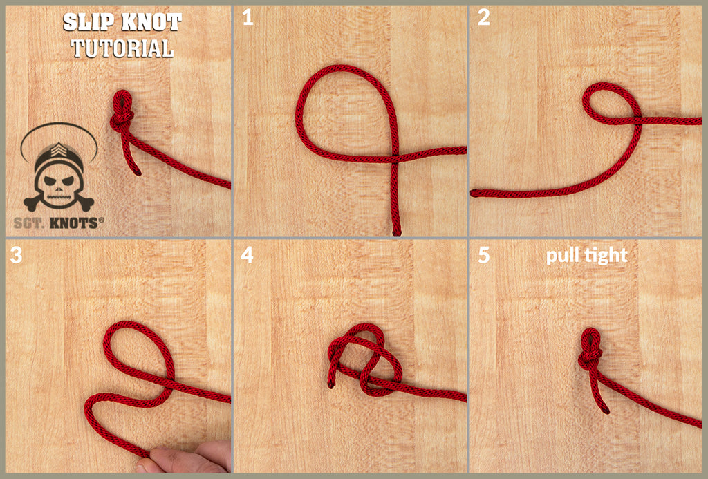 Steps to Tying a Slip Knot