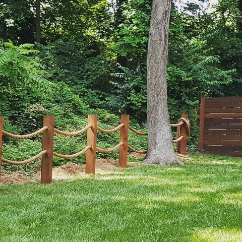 Backyard Makeover 101: Rope Fences
