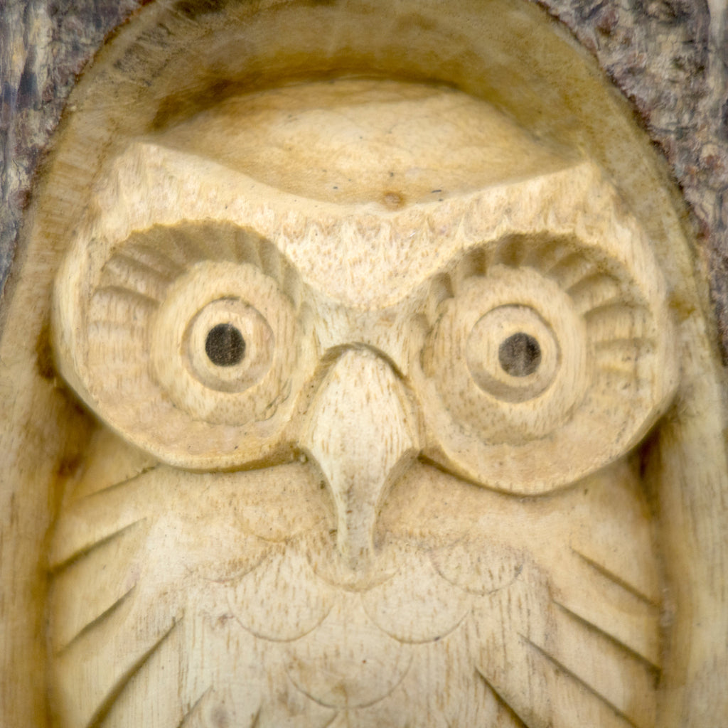 Medium Owl in Log TimberTreasures