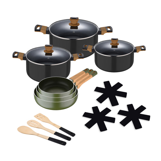 Batería cocina 5 piezas SAN IGNACIO Cookware Toledo Bateria Cocina 5P. Inox  Cookware Toledo 147Y45 Sanignac — Ferretería Roure Juni