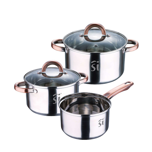 Batería de cocina acero inoxidable 9 pcs - Cassel