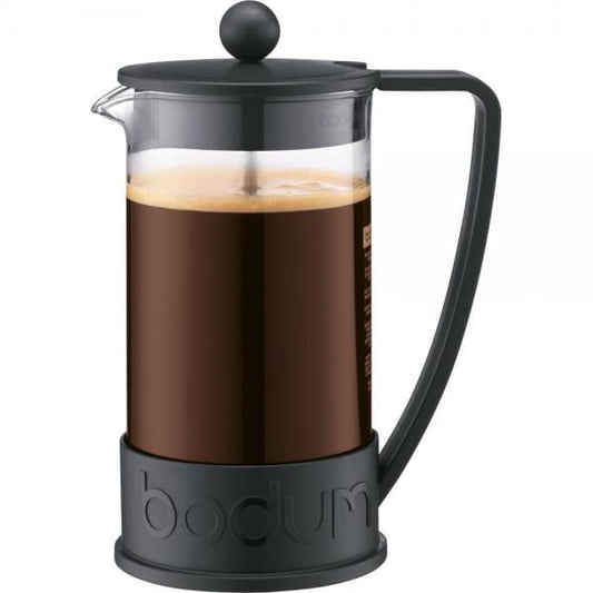 Bodum Tribute Double Wall French Press Coffee Maker, 34 Ounce, Stainless Steel, Silver