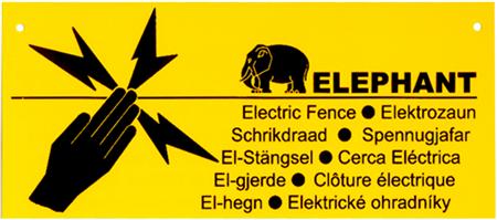 Billede af Advarselsskilt Elefant
