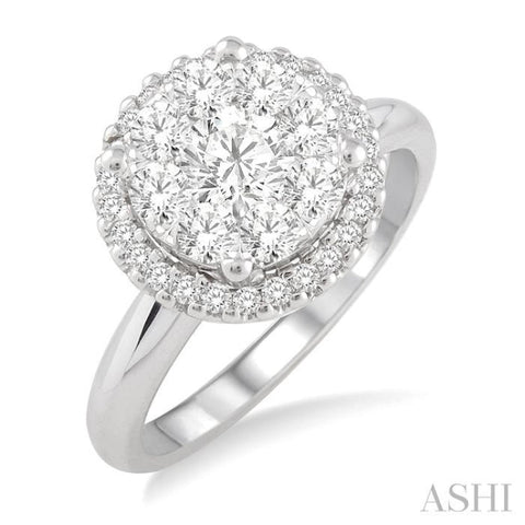 1 Ctw Lovebright Round Cut Engagement Ring
