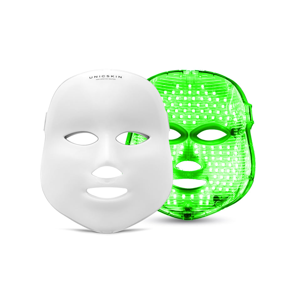Máscara facial LED verde