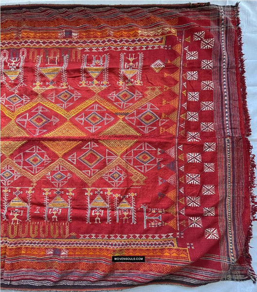 1796 Vintage Shekhawati Bishnoi Rajasthani Wedding Shawl Odhana