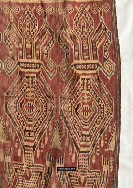 1829 Antique Iban Ceremonial Ikat - Buah Nising Pattern