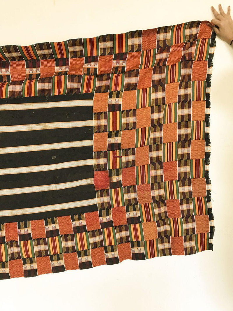 1034 Fabulous Old Kente Cloth - African Textile Art - WOVENSOULS