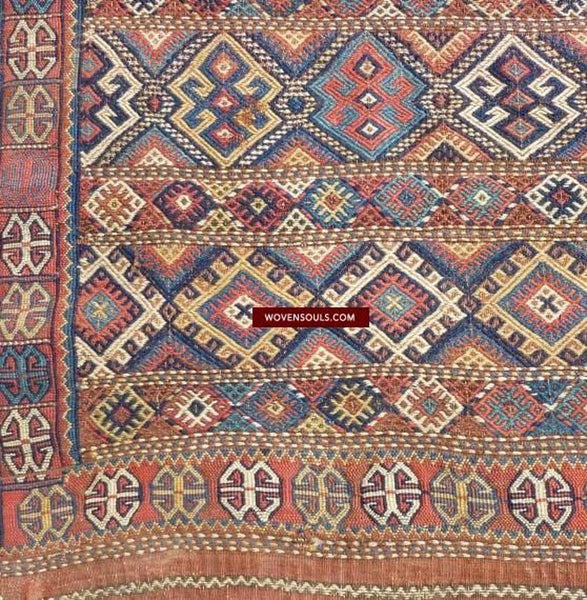 1050 Antique Kurdish Flatweave - Gallery-2-WOVENSOULS-Antique-Vintage-Textiles-Art-Decor