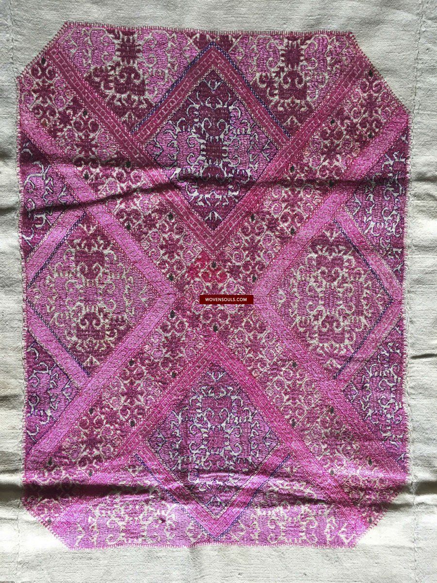 1068 SOLD Bridal Shawl from Swat Valley with Likni work - Antique Art ...