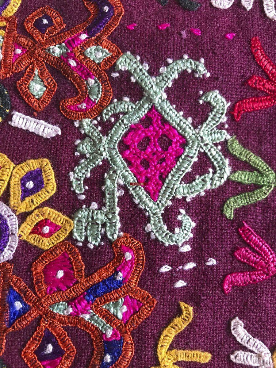 1173 Vintage Ghodiyu Cradle Cloth Embroidery Indian Textile Art ...