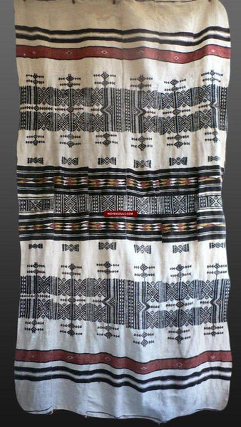 1268 Antique Fulani Shawl Blanket-WOVENSOULS-Antique-Vintage-Textiles-Art-Decor