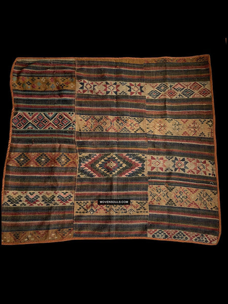 1302 MASTERPIECE Antique Bhutan Charkab Rain Cloak-WOVENSOULS Antique Textiles & Art Gallery