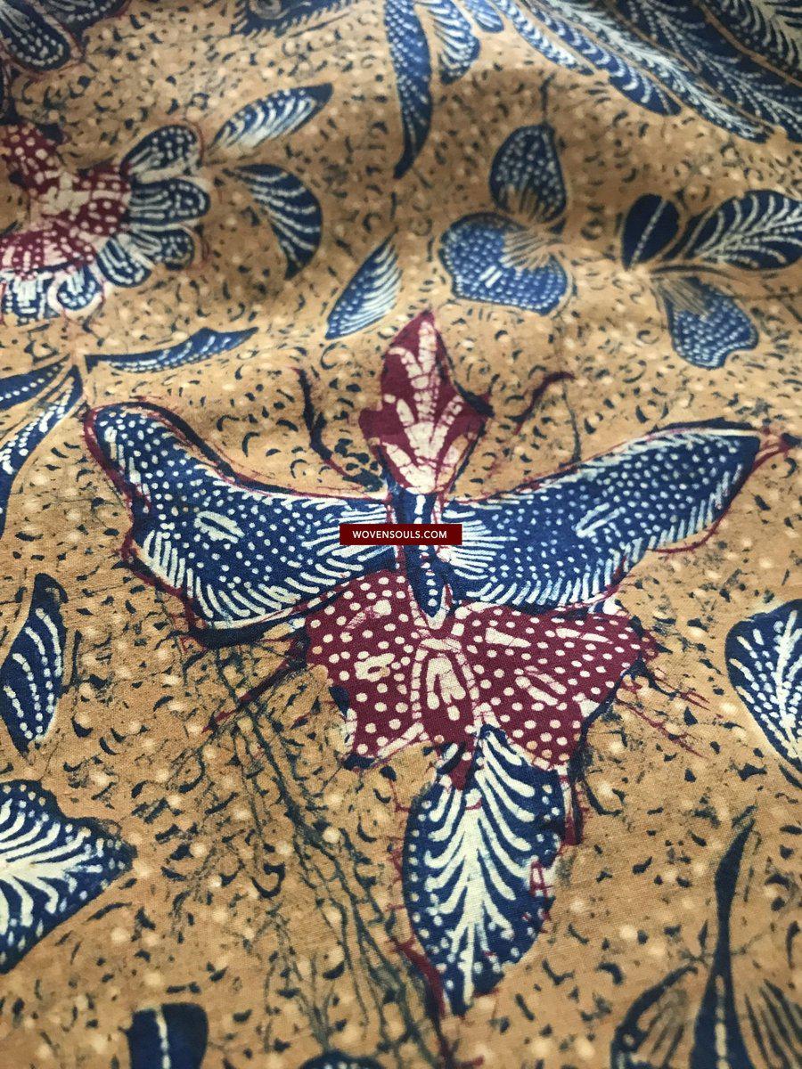 1304 Signed Antique Batik Tiga Negeri Textile Art from Indonesia ...