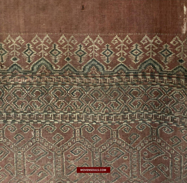 1448 Antique Iban Pua Kumbu Sungkit Woven Textile-WOVENSOULS-Antique-Vintage-Textiles-Art-Decor