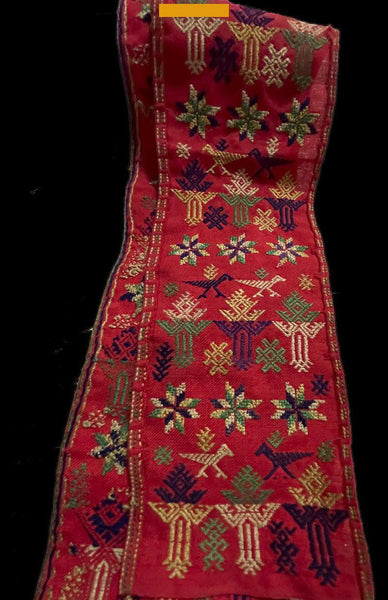 1551 Old Chinese Ethnic Minority Embroidery Band-WOVENSOULS Antique Textiles & Art Gallery