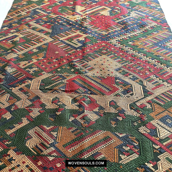 1573 Vintage Silk Ceremonial WeavingTextile Art from Laos-WOVENSOULS Antique Textiles & Art Gallery