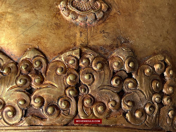 1620 Antique Buddhist Ceremonial Crown for Lama / Priest