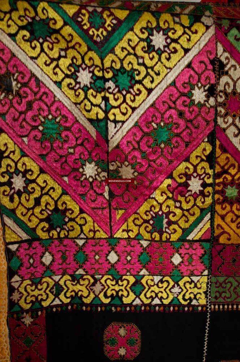 582 SOLD - Outstanding Antique Bridal Swat Valley Embroidery Phulkari ...