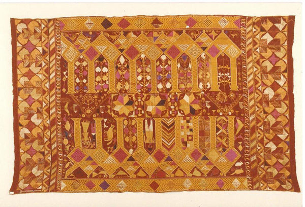 808 Antique Darshan Dwar Phulkari Bagh Textile - Wedding Scene-WOVENSOULS-Antique-Vintage-Textiles-Art-Decor