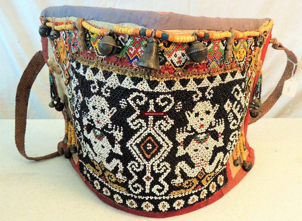 926 Vintage Borneo Dayak Baby Carrier - WOVENSOULS Antique Textiles & Art  Gallery