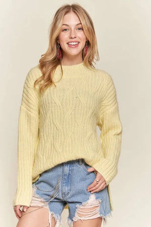 ADORA Hi Low Hem Comfy Sweater - PRAYANS