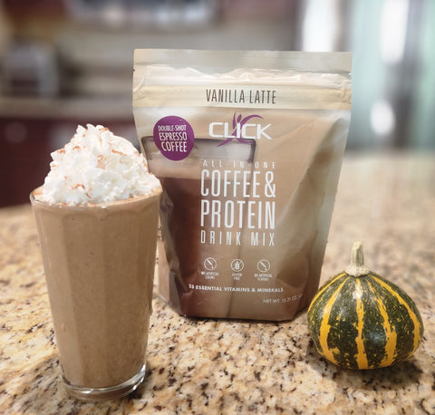 CLICK Coffee Protein Pumpkin Spice Smoothie