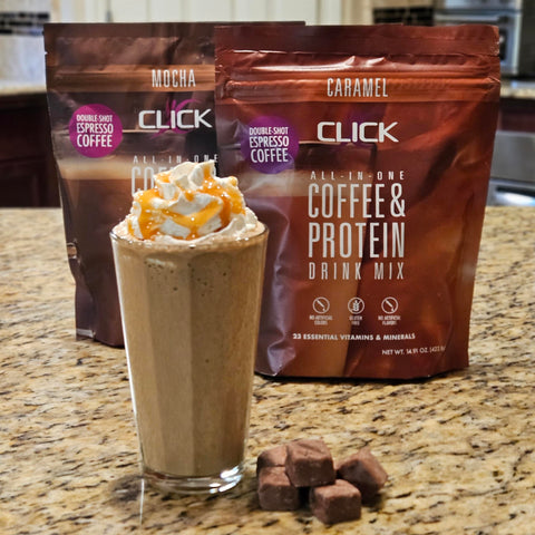 Click Coffee Protein Snickers Bar Smoothie