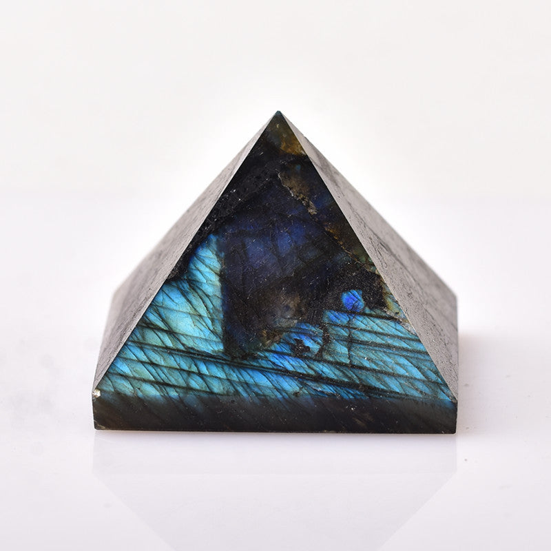 Natural Elongated Moonstone Pyramid Polished Desk Accessories