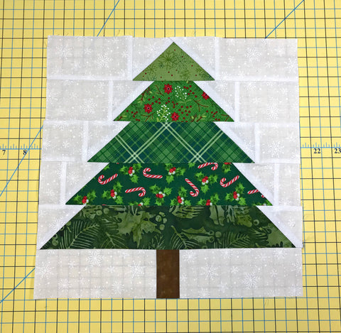 Christmas Tree Quilt Block Tutorial - 12