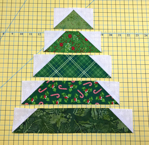 Christmas Tree Block tree strips