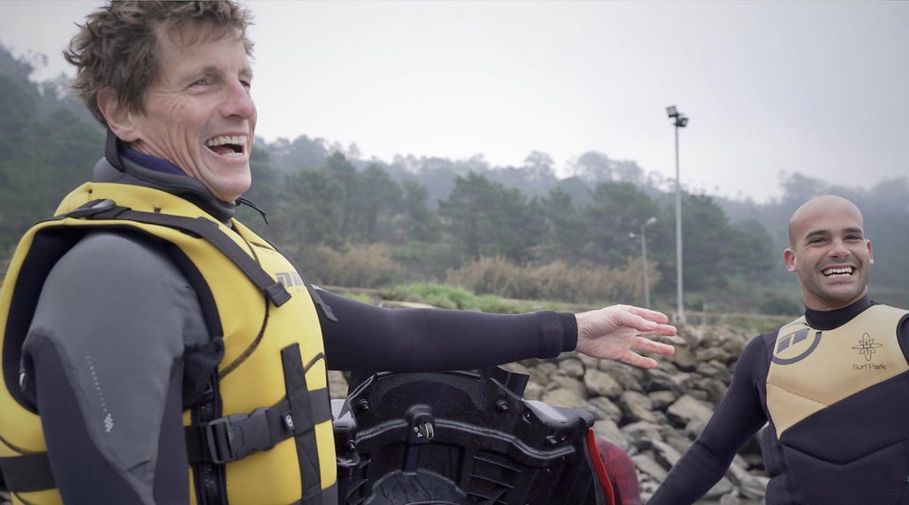 TIM BONYTHON LAUGHING WITH JETSKI