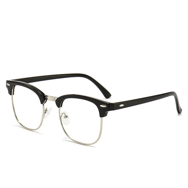 2024 Anti-blue Light Glasses Men Fashion Rectangle Semi Rimless Eyewear For Women Office Computer Goggle