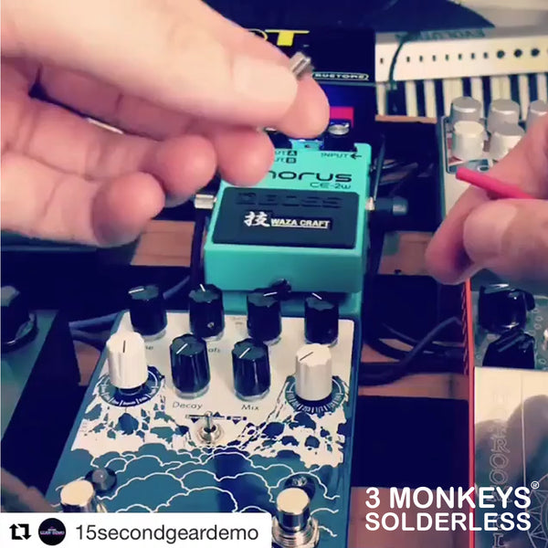 3 Monkeys Solderless Pedalboard