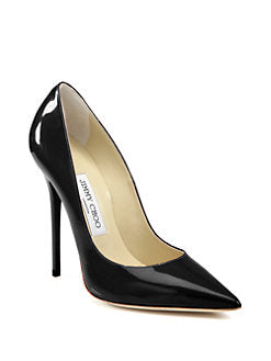 Jimmy Choo - Anouk Patent Leather Point- Toe Pumps