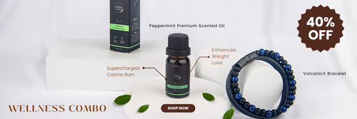 VolcanicX Bracelet & Peppermint Oil Wellness Combo