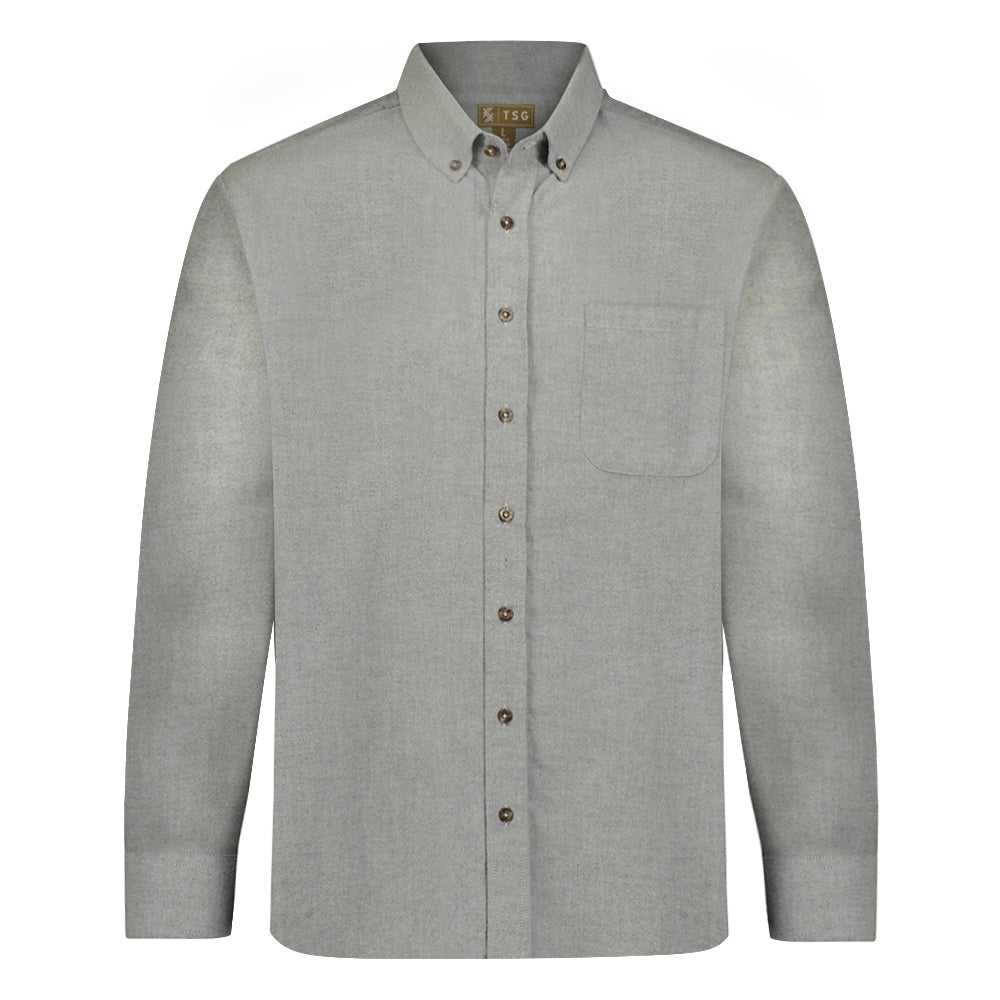 fluctueren Missie artillerie TSG Midweight Flannel Shirt (Grey Flannel) – The Sporting Gent