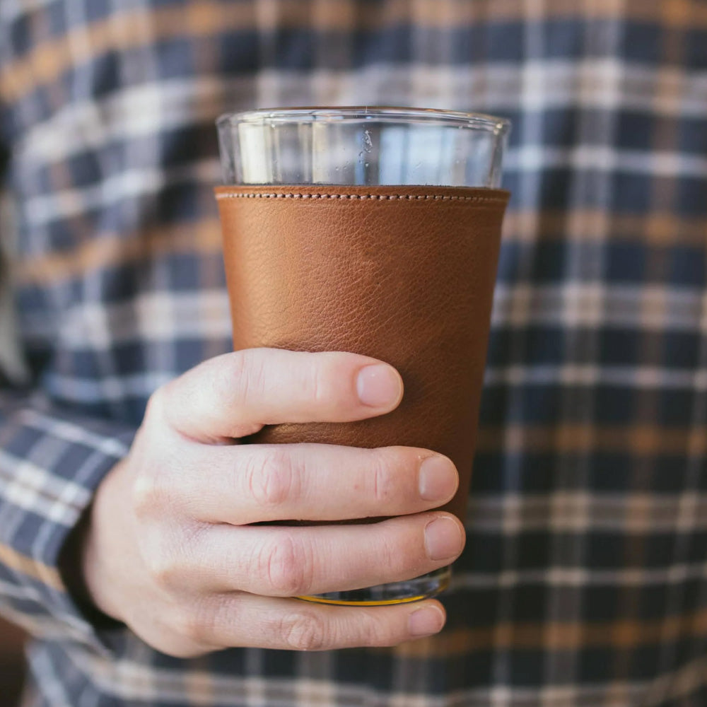 Tad 5oz Revolving Non-Spill Whiskey Glass with Wood Coaster.