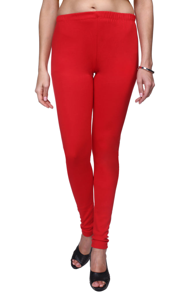 Red Mid Waist Churidar Leggings, Work Wear, Straight Fit at Rs 67 in  Tiruppur