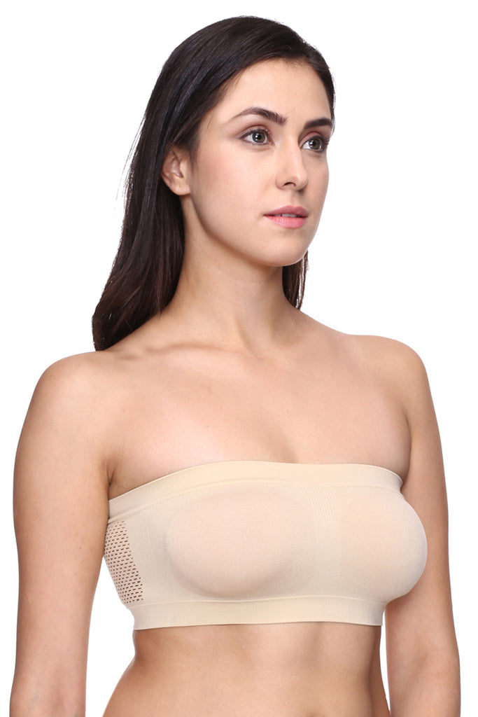 Trasa Strapless Tube Bra for Women's and Girls - White –