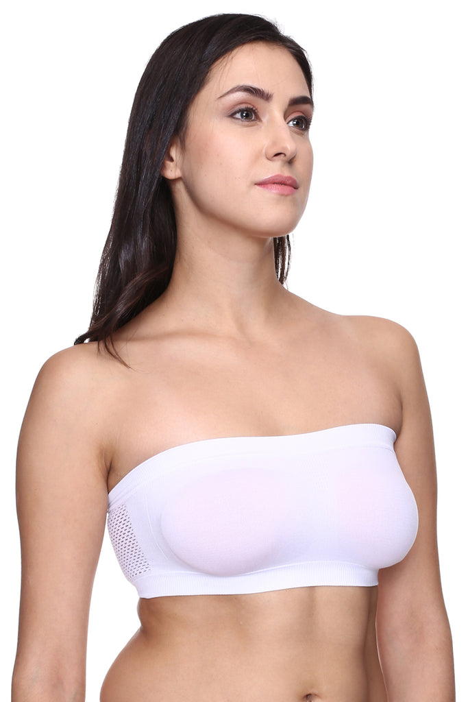 Buy Shlokut Women Tube Bra,Everyday use Comfortable Bra,Gym Bra,Stretchable  Strapless,Non Padded & Non-Wired,Dance wear and Any Sport Activity, (Pack  of 1) at