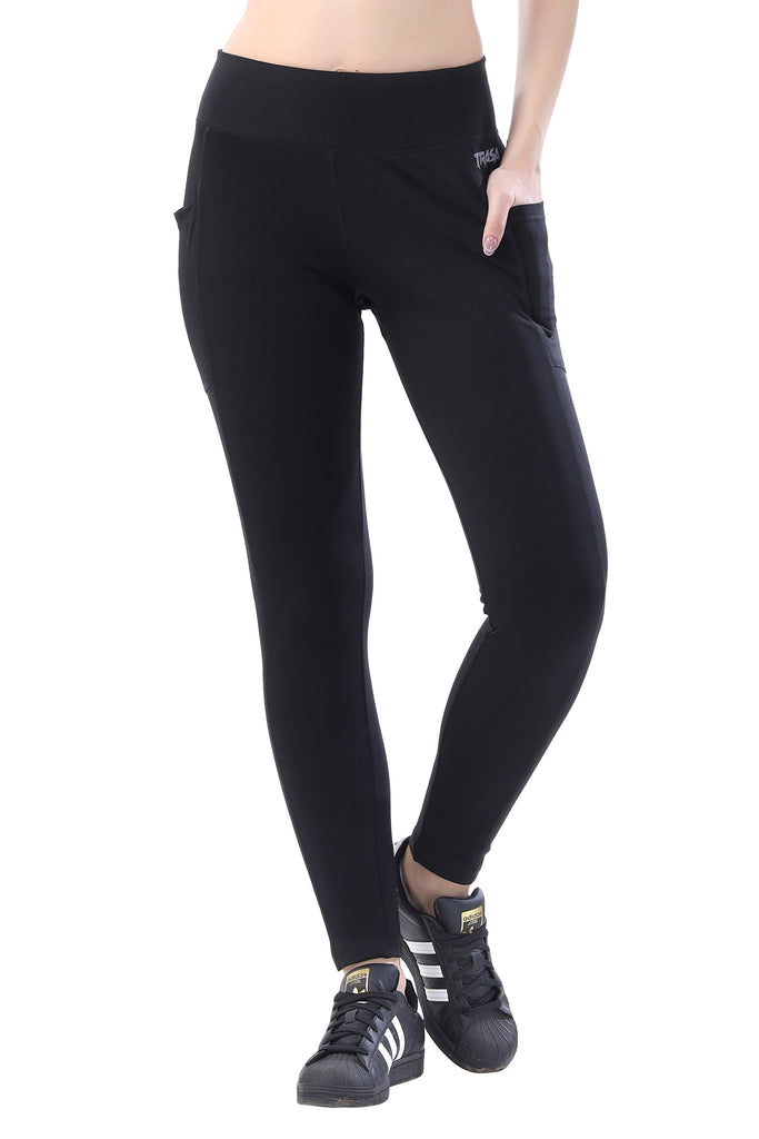 TRASA Women's Maternity Cotton Workout Leggings Over The Belly Pregnancy  Slim Fit Yoga Pant With Pockets Soft Activewear Work Pants, Color - Black,  Size - L : : Fashion
