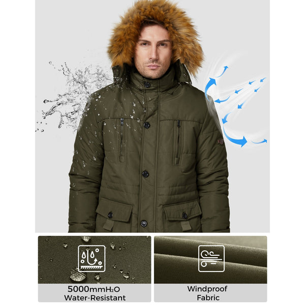  Skieer Men's Mountain Ski Jacket Waterproof Hooded Rain Jacket  Warm Winter Coat(Black,Small) : Clothing, Shoes & Jewelry