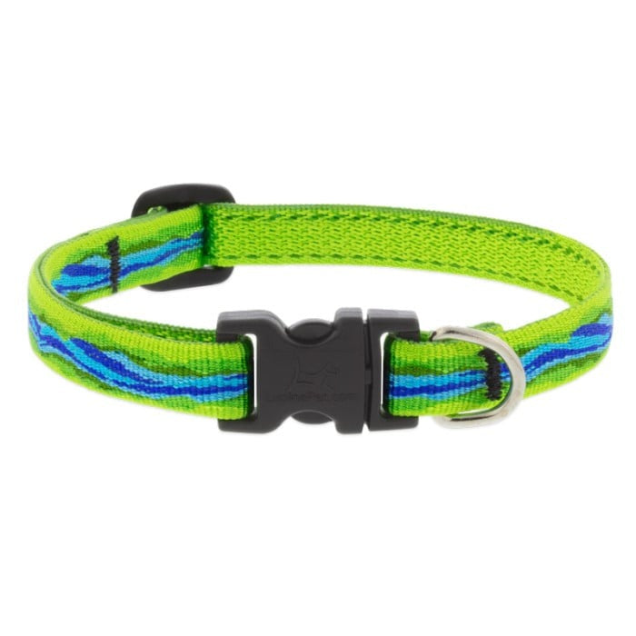 Lupine MicroBatch Dog Collar 1" x 12"-20" Blue River