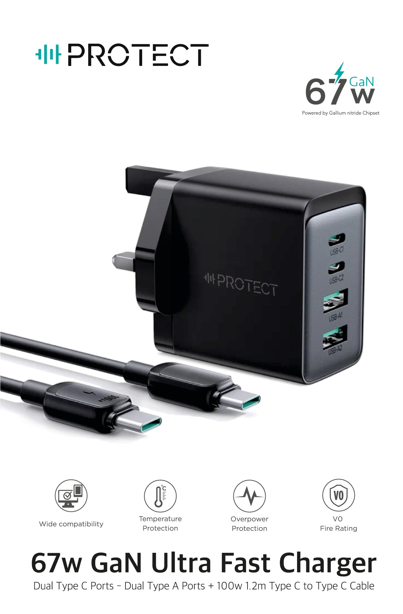 Protect 67W Power adapter