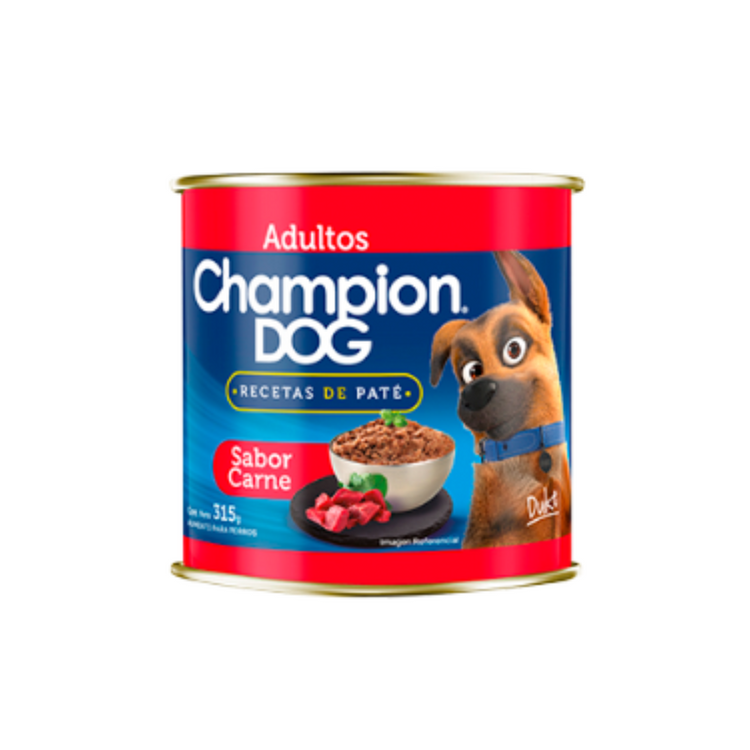 Lata Champion Dog Recetas de Paté - Sabor Carne (315 gr.) – MascoLimp